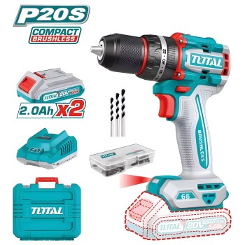 Taladro percutor brushless a batería TIDLI20668E | 20 V