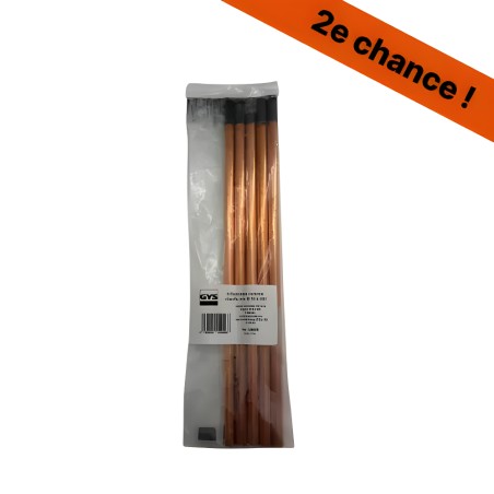 5 electrodos de carbono para calentar chapa GYS