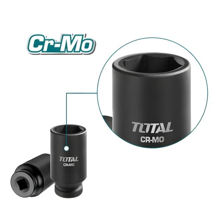 Juego de 10 vasos largos 1/2'' THKISD12102L | CrMo - Cromo-molibdeno