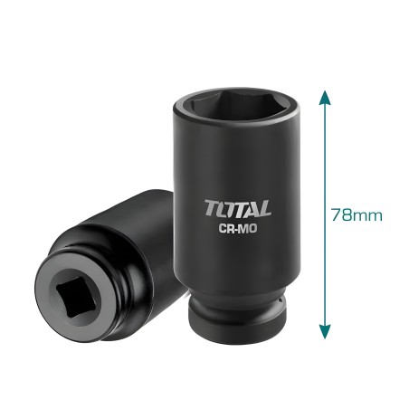 Juego de 10 vasos largos 1/2'' THKISD12102L | CrMo - Cromo-molibdeno