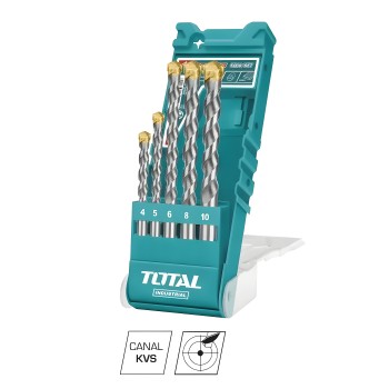 Juego de 5 brocas para paredes TACSD5051 | HSS