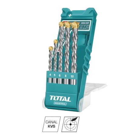 Juego de 5 brocas para paredes TACSD5051 | HSS