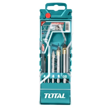 Juego de 5 brocas para vidrio TACSD7256 | HSS