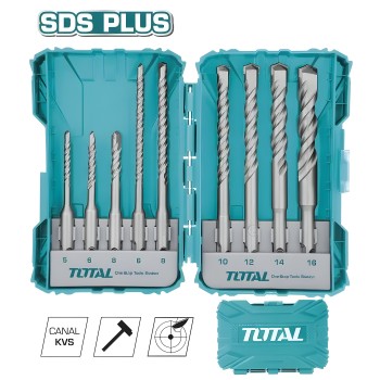 Juego de 9 brocas SDS Plus para hormigón TACSDL30901 | HSS