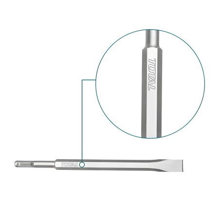 Cincel SDS PLUS TAC15121411 | 250 x 20 mm | Cromo-molibdeno (Cr-Mo)