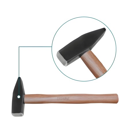 Martillo de cerrajero  THTW71300 | 300 gr | Mango de madera