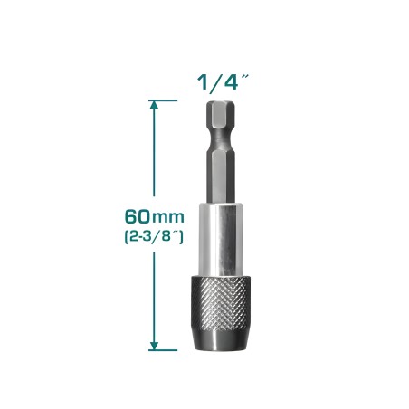 Juego de 9 puntas 1/4'' con portapuntas TACSD3091