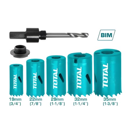 Conjunto de 5 coronas bimetálicas TACSH1071