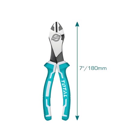 Alicate de corte reforzado  THT27716 | 180 mm | Cromo-vanadio (Cr-V)