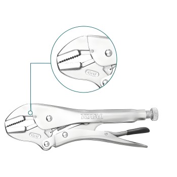 Mordaza grip boca recta THT191005 | 250 mm | Cromo-vanadio (Cr-V)