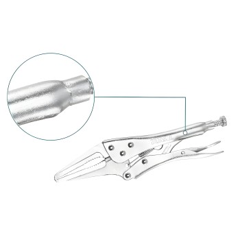 Mordaza grip boca plana THT19902 | 250 mm | Acero al carbono