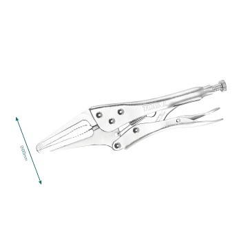 Mordaza grip boca plana THT19902 | 250 mm | Acero al carbono