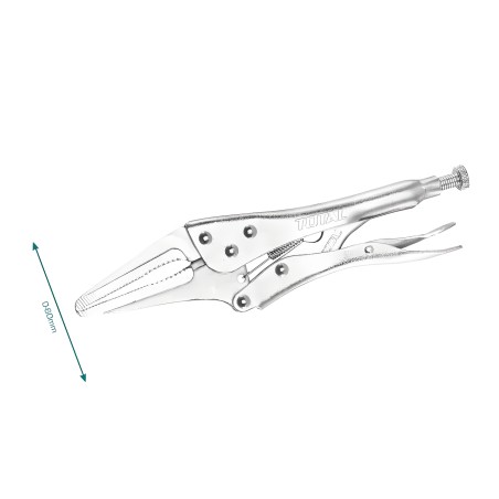 Mordaza grip boca plana THT19902 | 250 mm | Acero al carbono