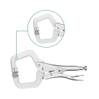 Mordaza grip boca tipo C THT111113 | 280 mm | Acero al carbono