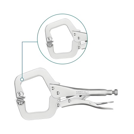 Mordaza grip boca tipo C THT111113 | 280 mm | Acero al carbono