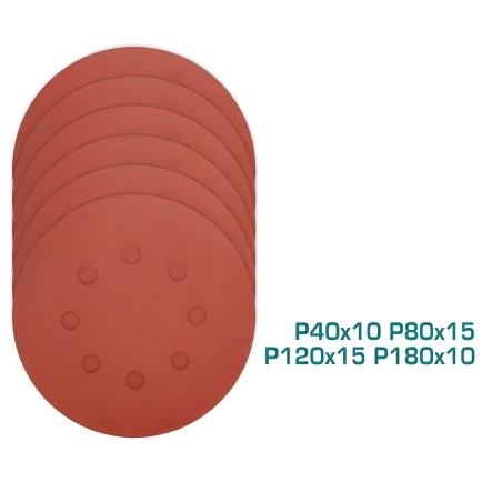 Juego de 50 hojas abrasivas redondas TAC7315011