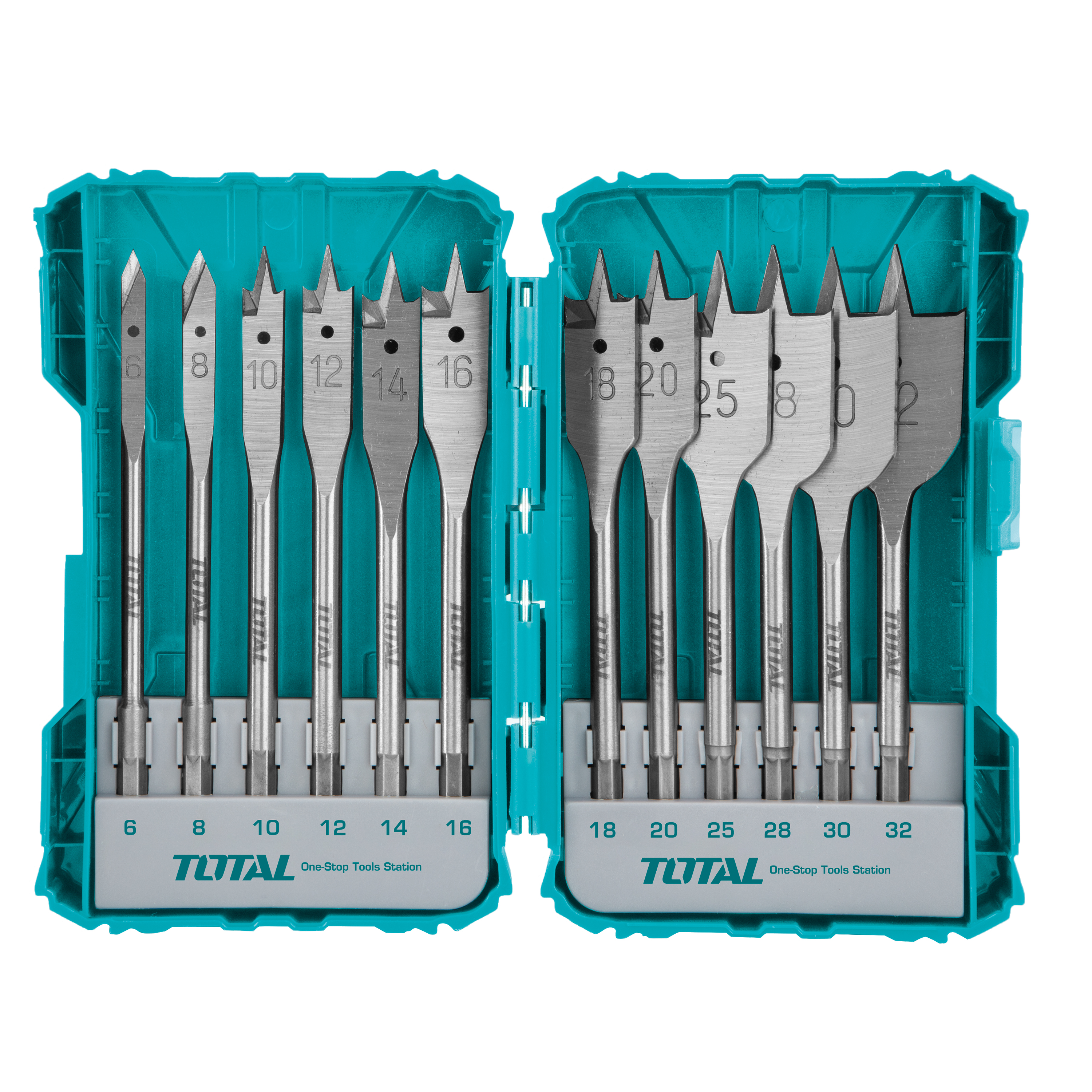 Juego de 12 brocas para madera TACSDL1201 | HSS