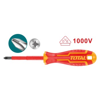 Destornillador aislado Phillips THTISPH | PH2 x 100 mm | Cromo-vanadio (Cr-V)