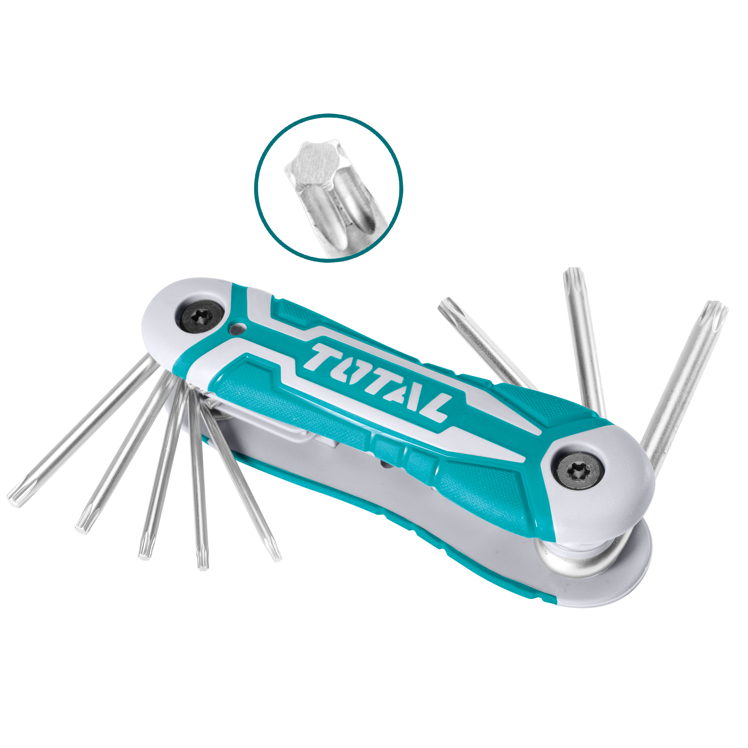 Juego de 8 llaves Torx plegables THT1061846 | Cromo-vanadio (Cr-V)