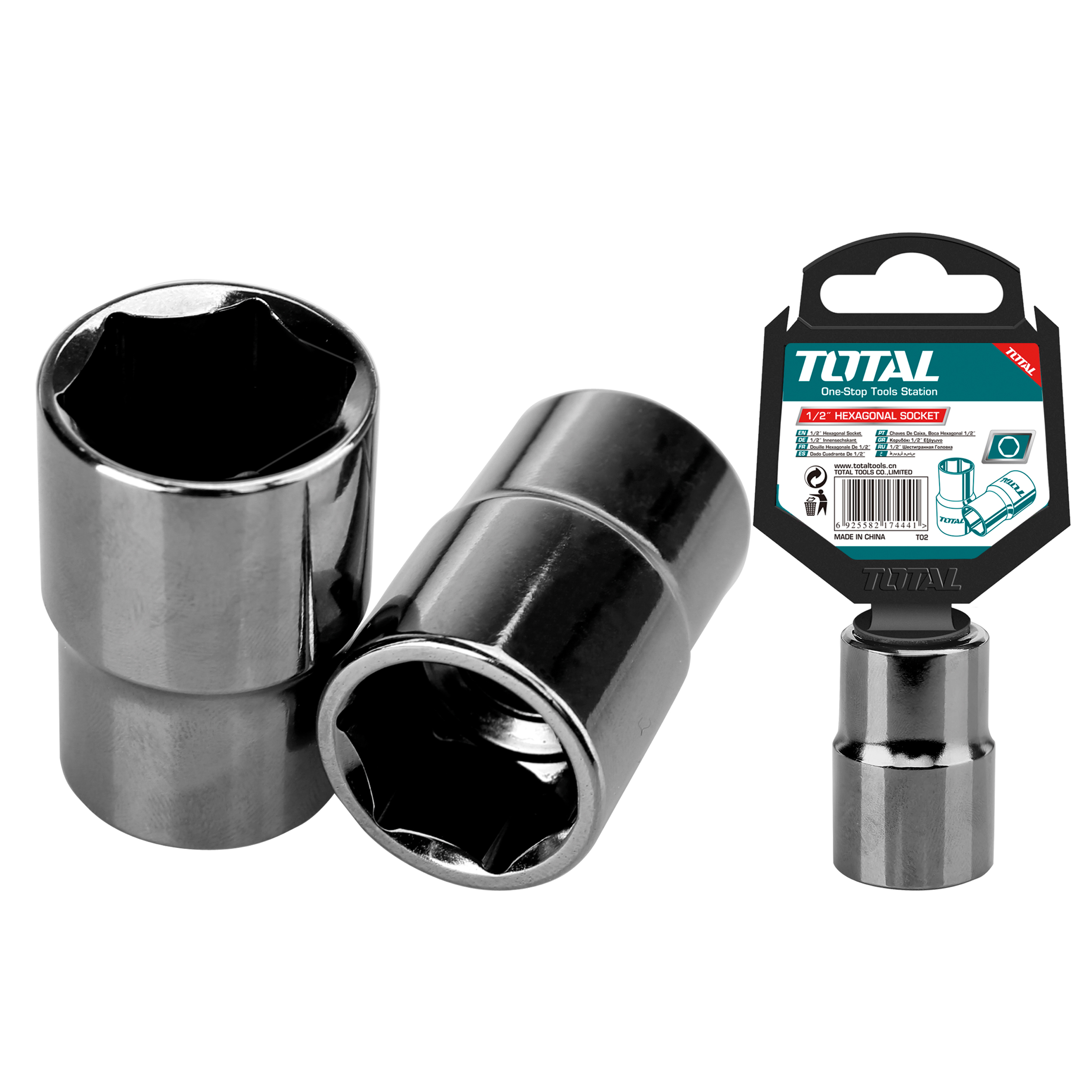 Vaso hexagonal 1/2'' THTST12 | Inserción 1/2 de 29 mm | CR-V (50BV30)