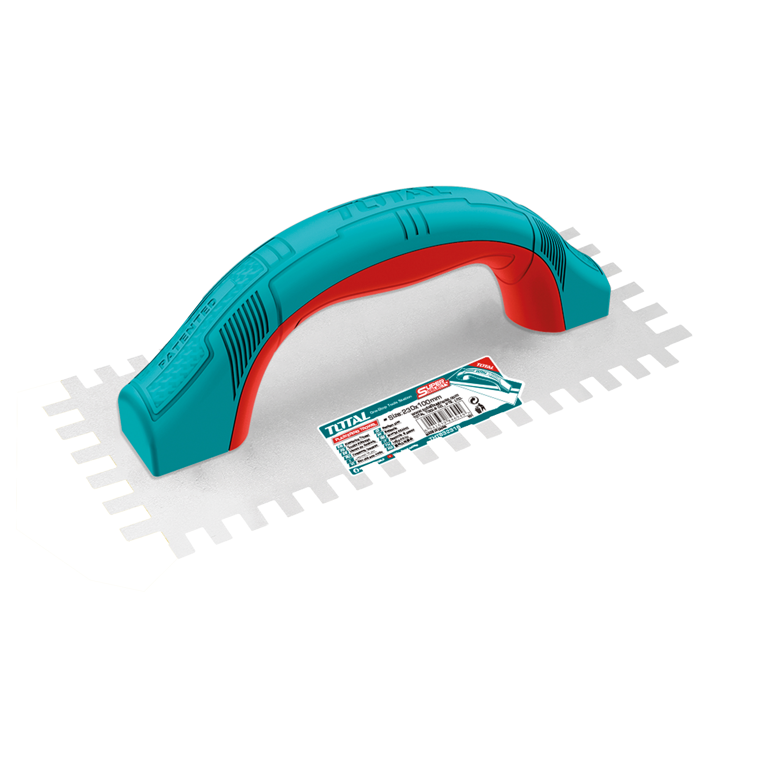 Llana dentada THTT952316 | 230 x 100 mm | Acero al carbono