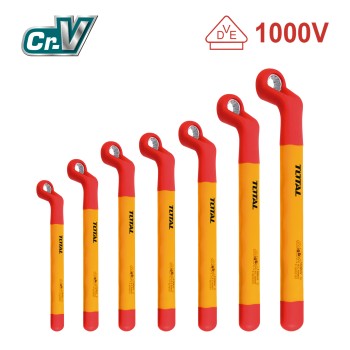 Juego de 7 llaves acodadas aisladas THKISPA0702