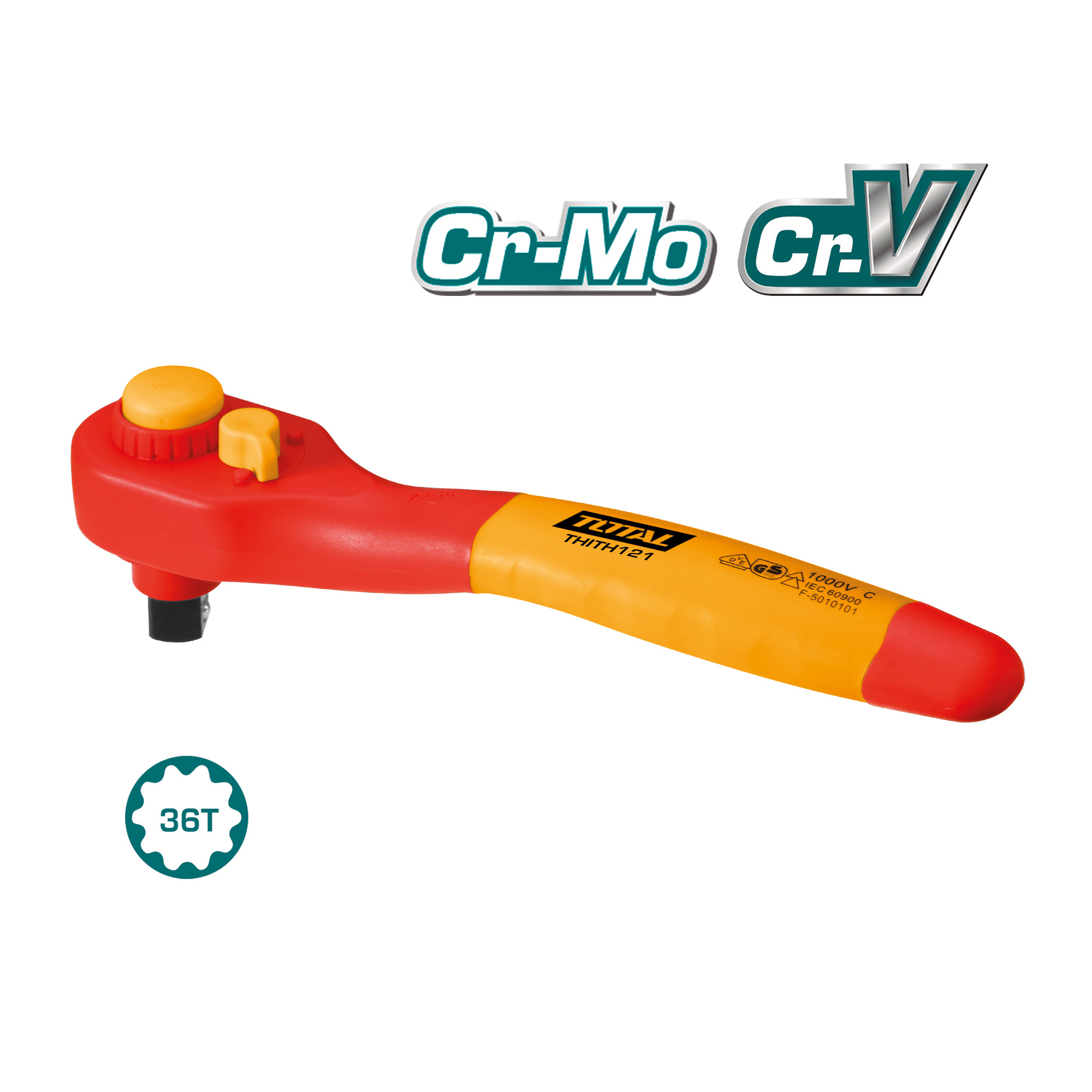 Llave de trinquete aislada THIRTH121 | 250 mm