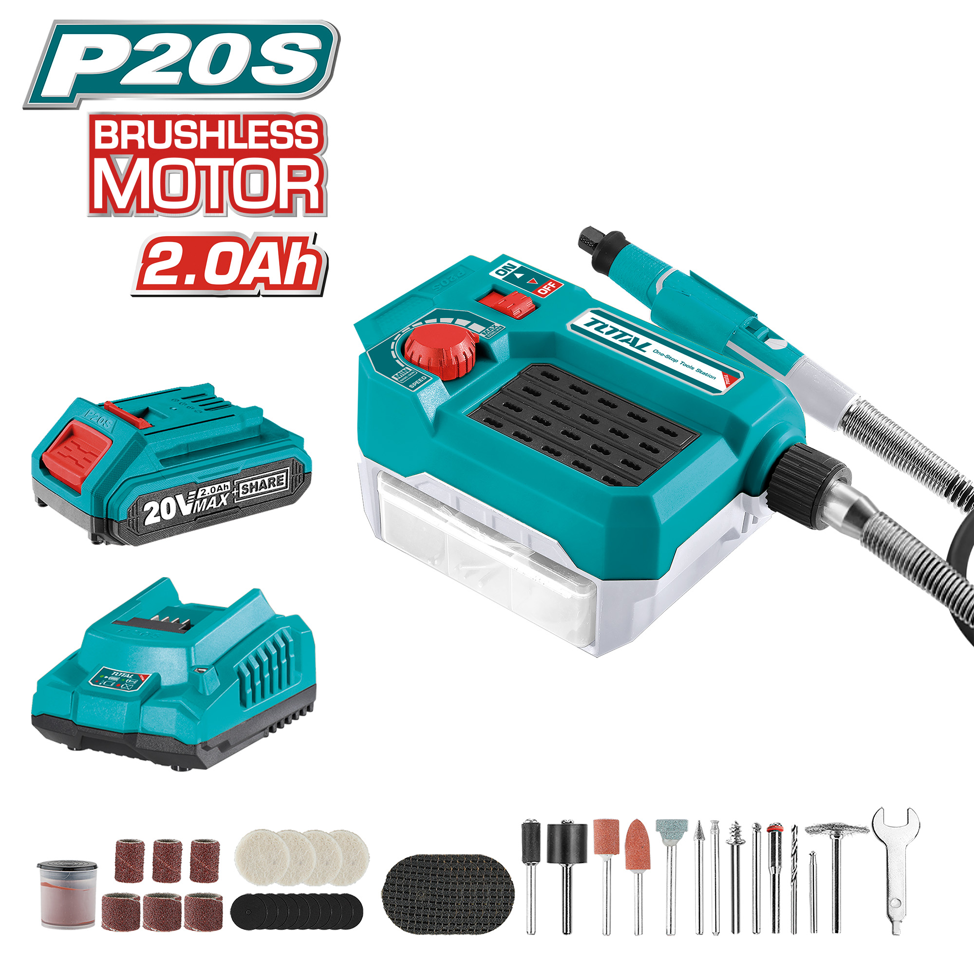 Multiherramientas rotativas a batería TMGLI20011 | 20 V
