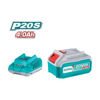 Juego batería 4Ah + cargador rápido TFBCPK1214 | 20 V - 4 Ah
