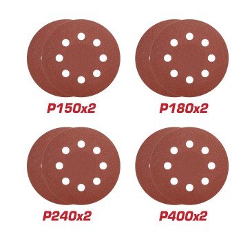 Juego de discos abrasivos velcro TDWS7501-73 | Ø180 mm