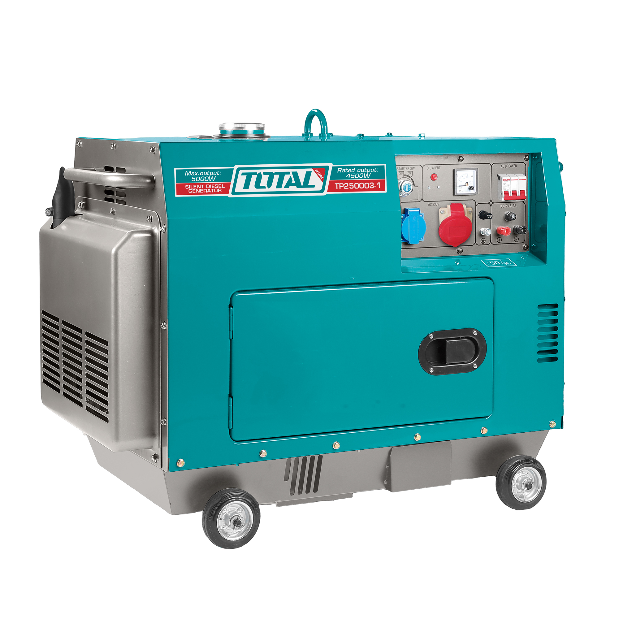 GENERADOR diésel insonorizado 5.0 kW - Trifásico ATS TP250003-1 | 5.0 kW