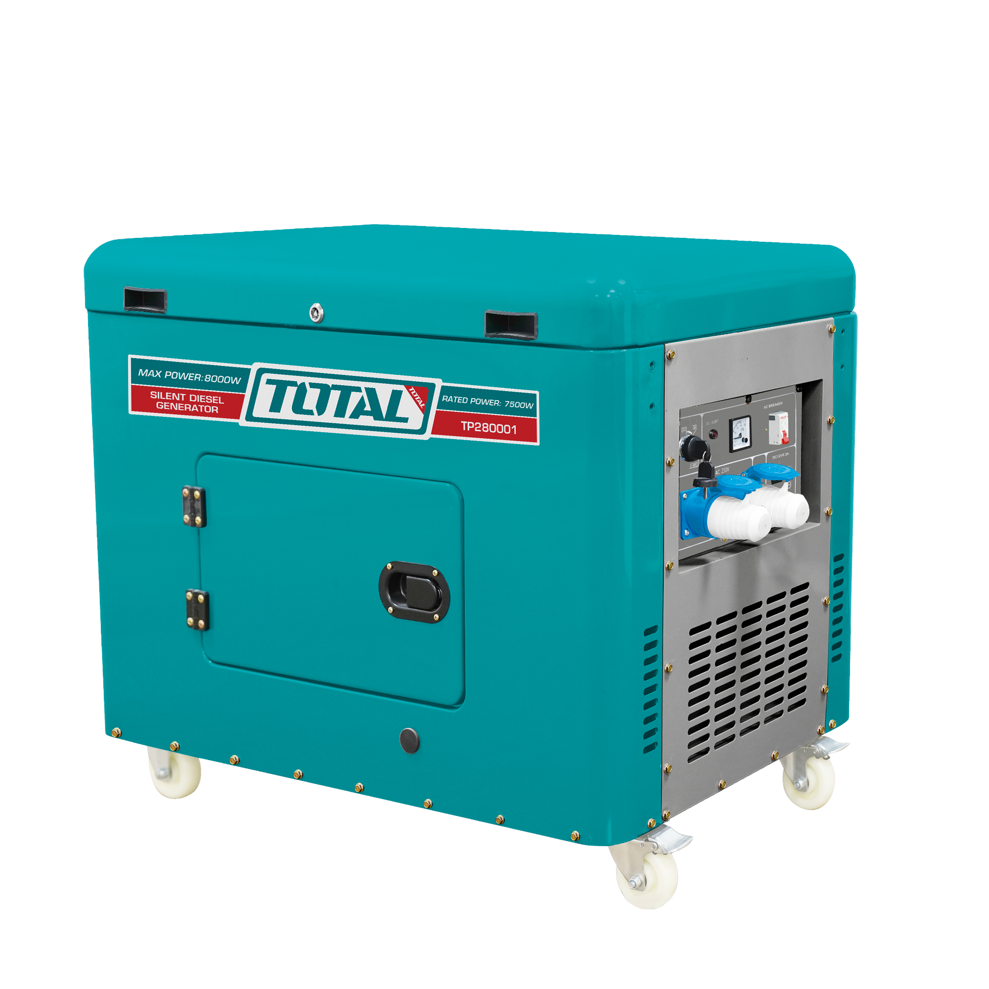 GENERADOR diésel insonorizado 8.0 kW - Monofásico TP280001 | 8.0 kW