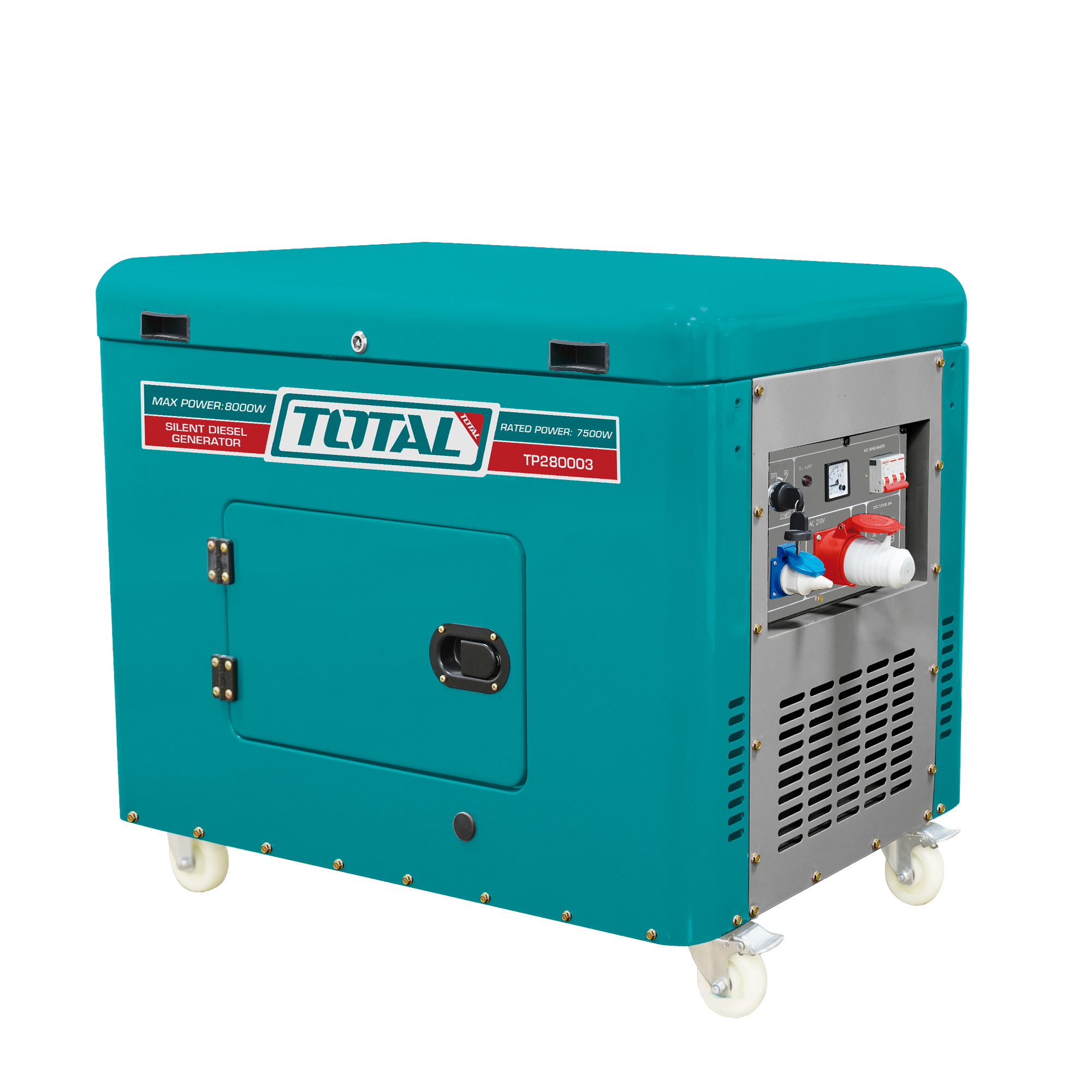 GENERADOR diésel insonorizado 8.0 kW - Trifásico ATS  TP280003-1 | 8.0 kW