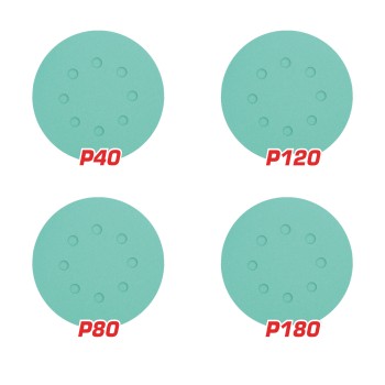 Juego de 50 hojas abrasivas redondas  TAC125050 | Ø125 mm