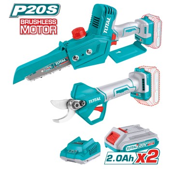 Pack mini sierra de podar + tijeras de podar manuales  TOSLI240306E | 20 V