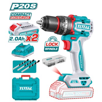 Taladradora de percusión brushless a batería TIDLI20558 | 20 V