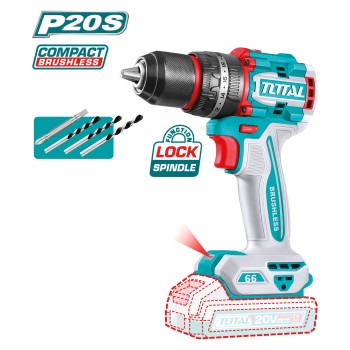 Taladradora de percusión brushless a batería TIDLI206681 | 20 V