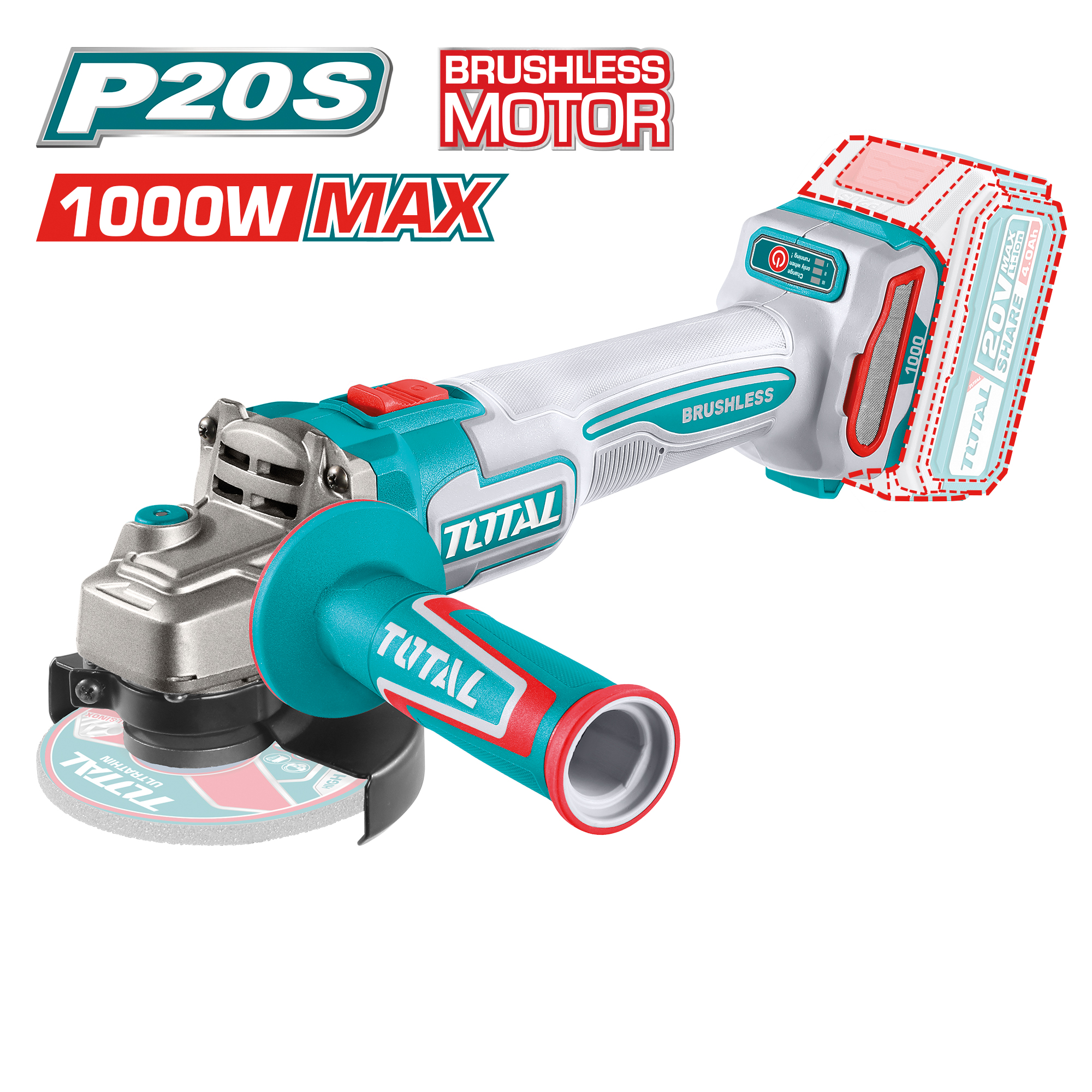 Amoladora brushless a batería TAGLI27153 | 20 V