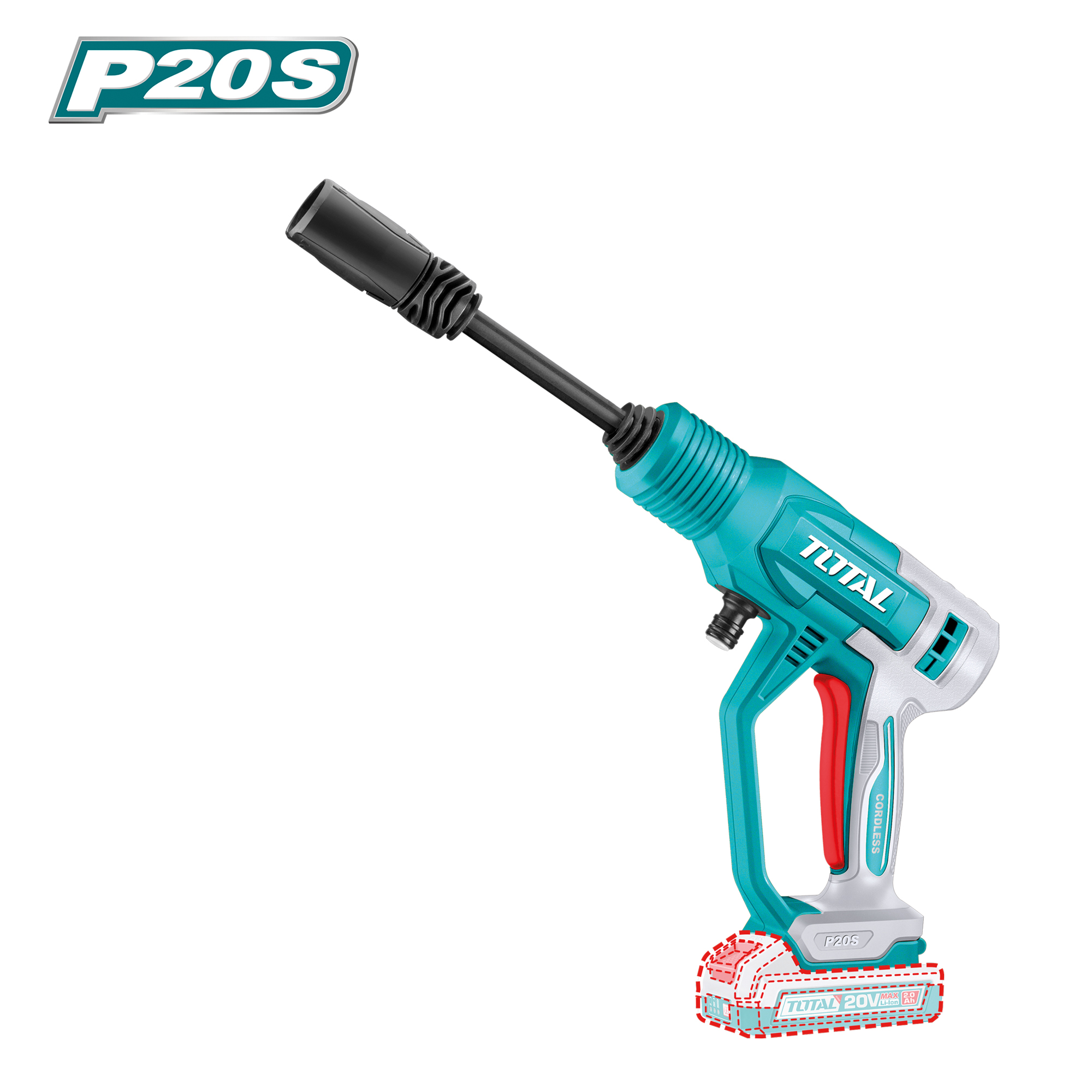 Pistola de limpieza a batería TPWLI2036 | 20 V