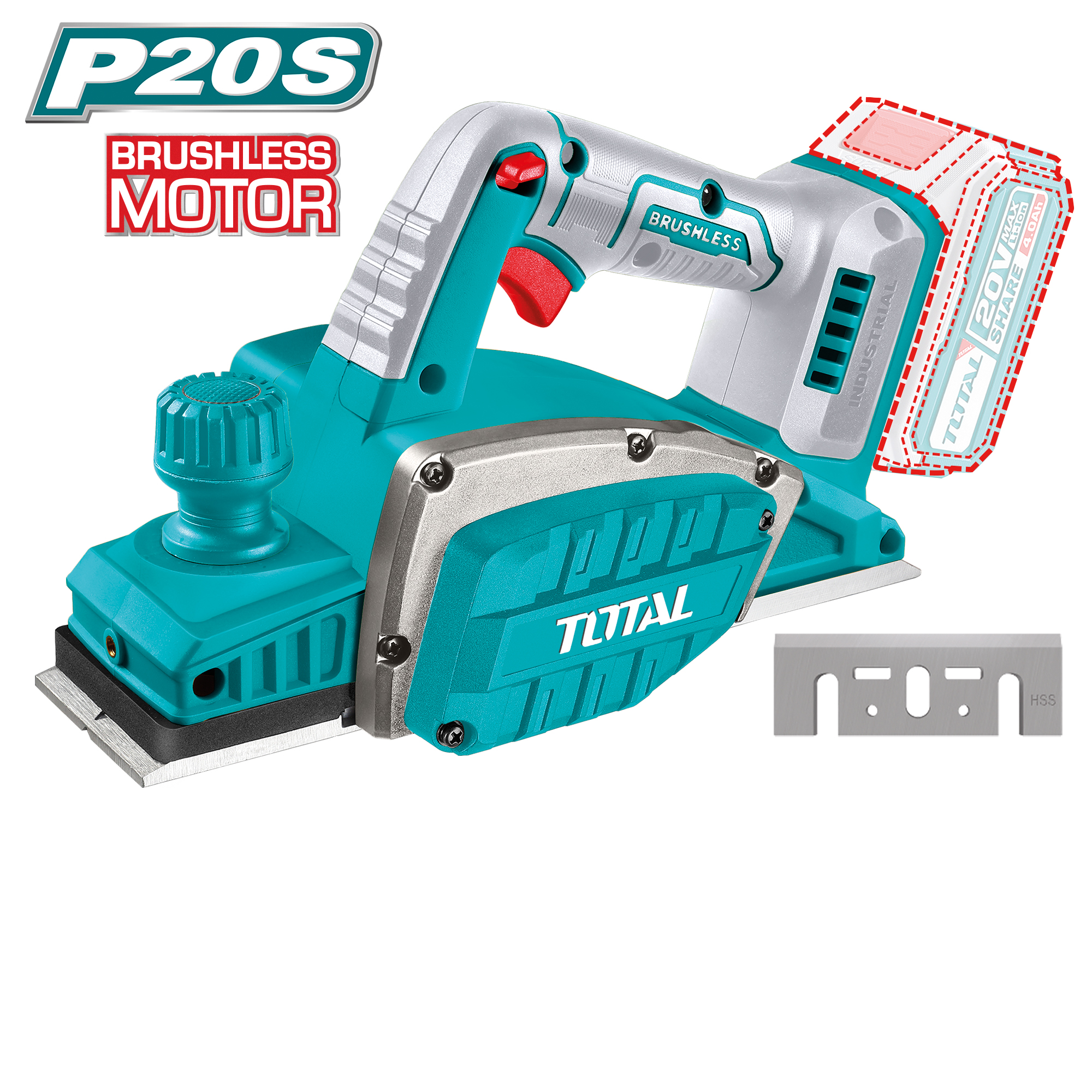 Cepillo a batería TRLI20401 | 20 V