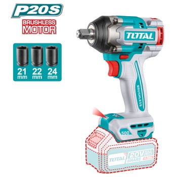 Llave de impacto 1/2'' brushless a batería TIWLI20501 | 20 V