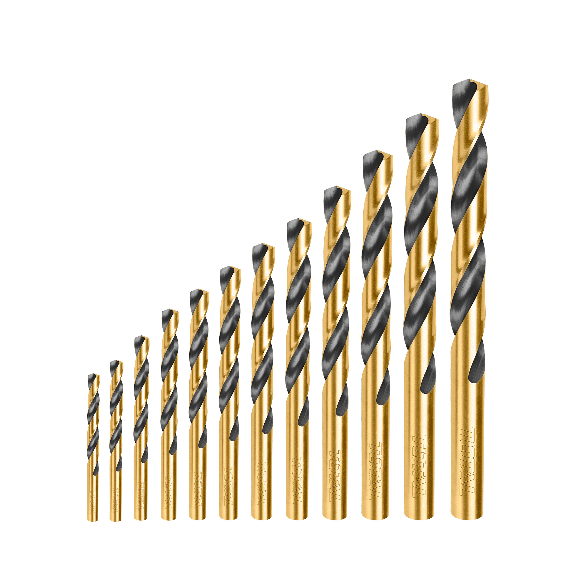 Juego de 12 brocas para metal TACSD0125 | HSS