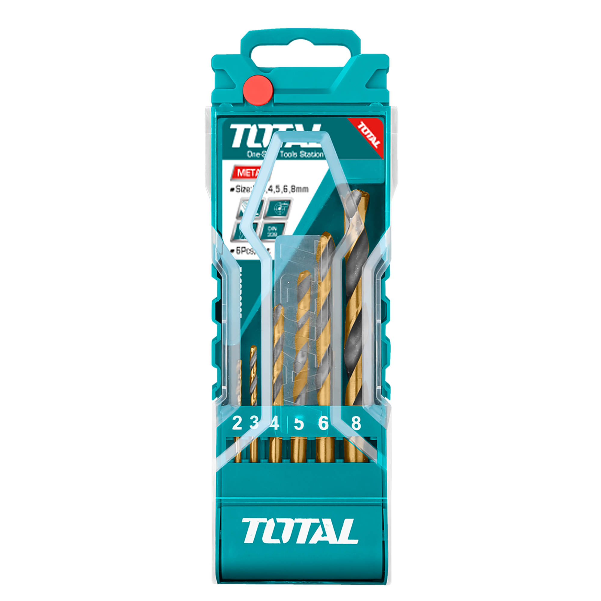 Juego de 6 brocas para metal TACSD0065 | HSS
