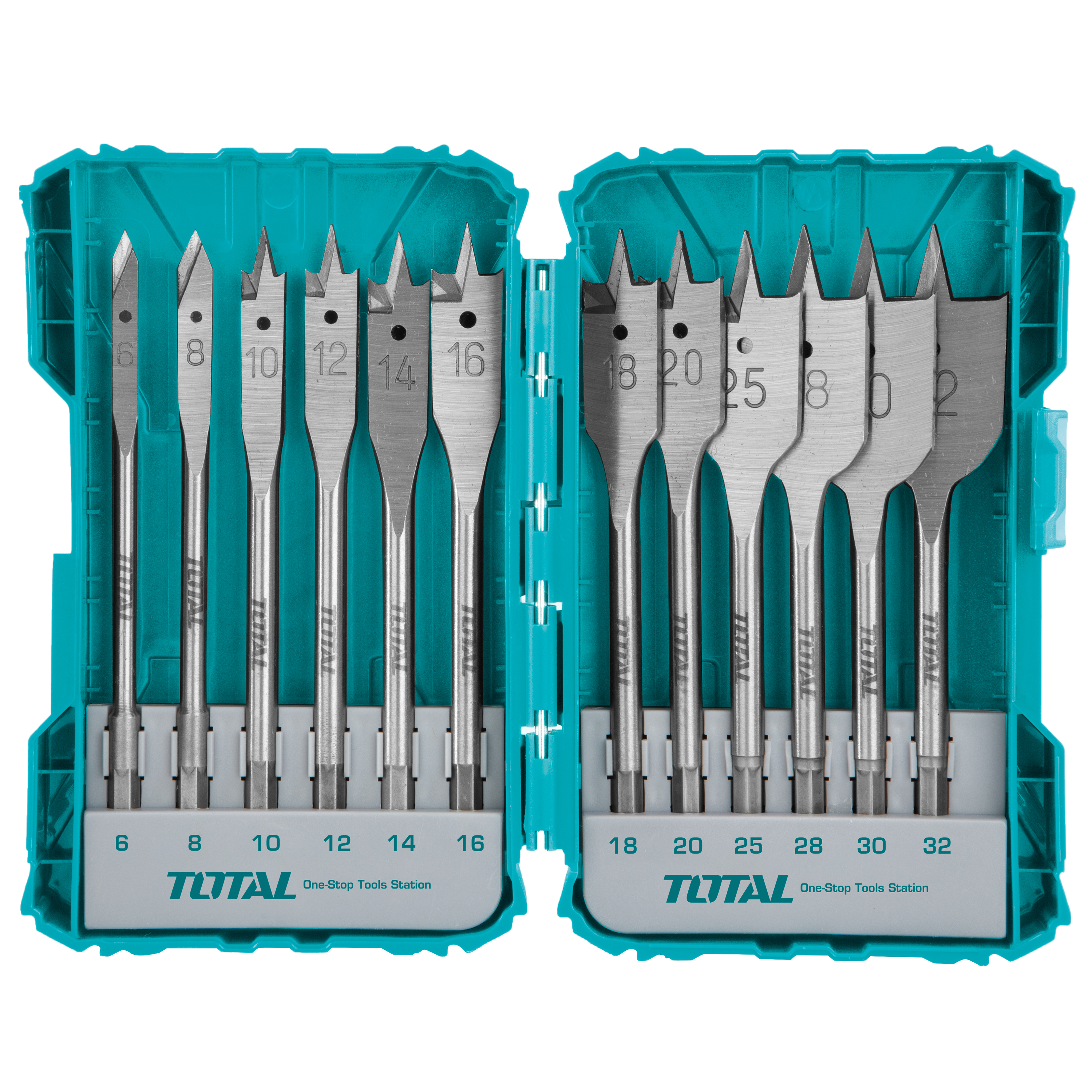 Juego de 12 brocas para madera TACSDL1201 | HSS