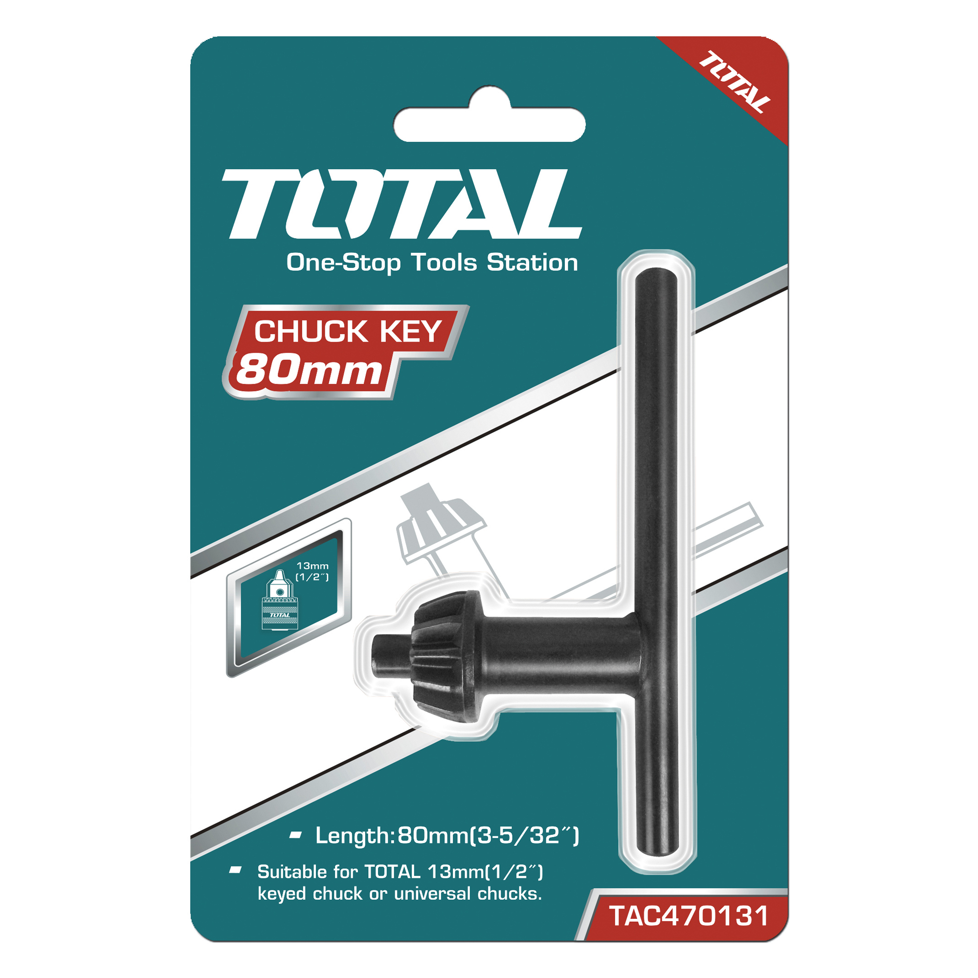Llave de portabrocas TAC470131 | 80 mm