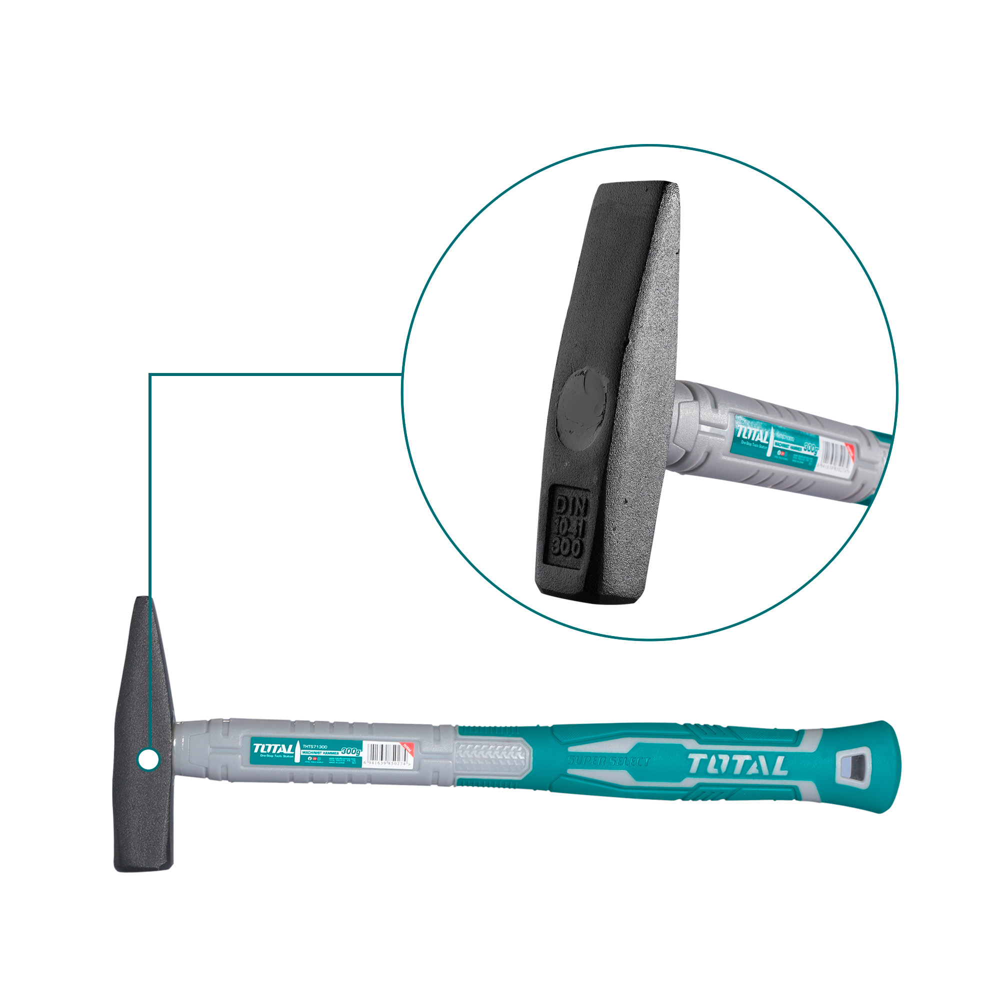 Martillo de mecánico THTS71 | 100 gr | Cabeza de forja