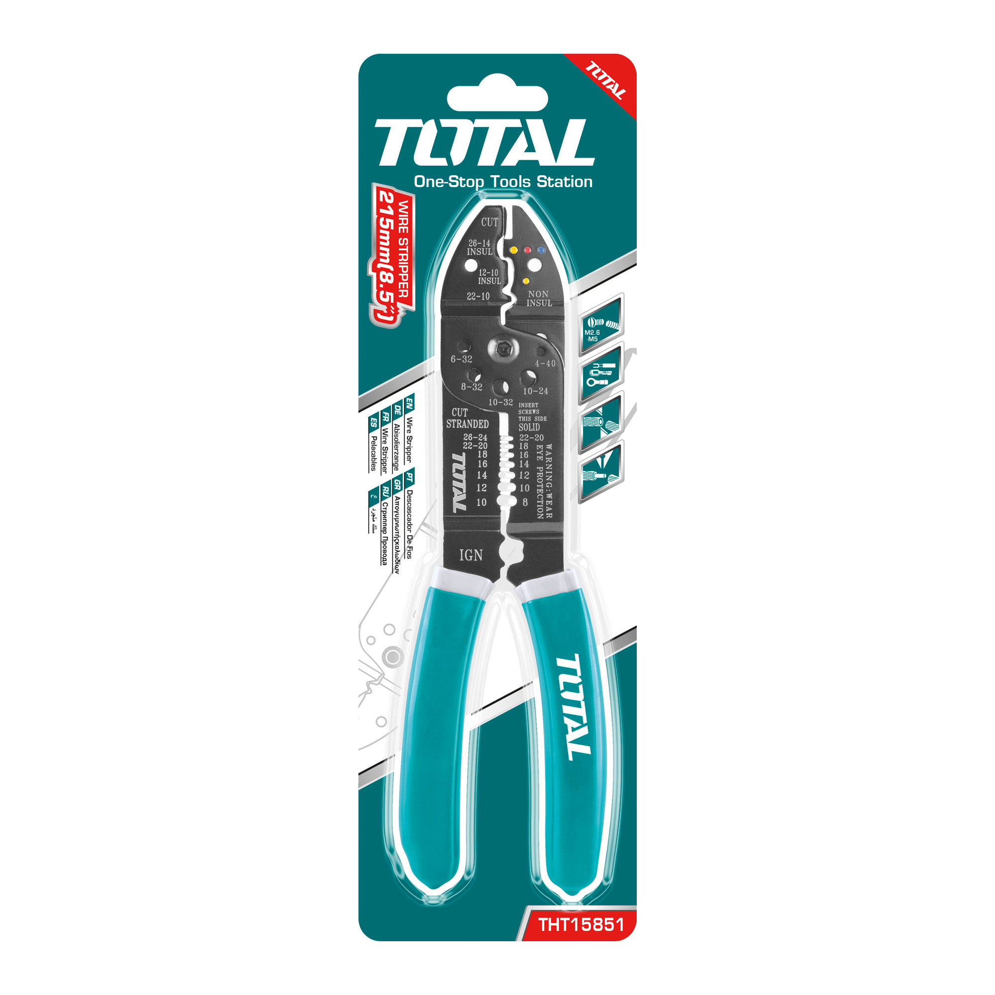 Alicate pelacables THT15851 | 215 mm