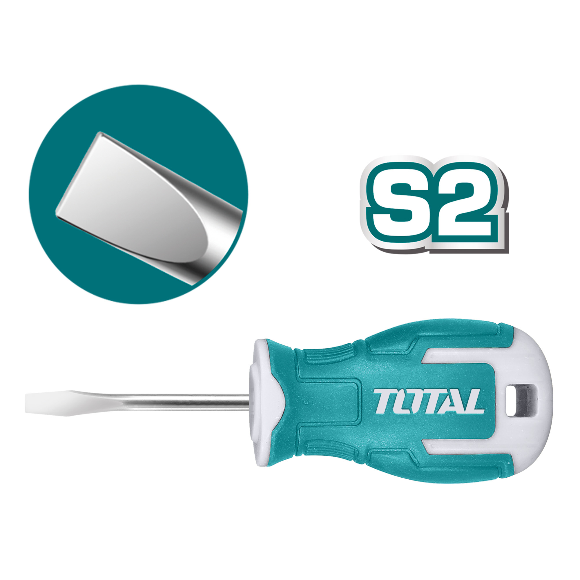 Destornillador de punta plana THT266038 | SL6,5 x 38 mm | Acero
