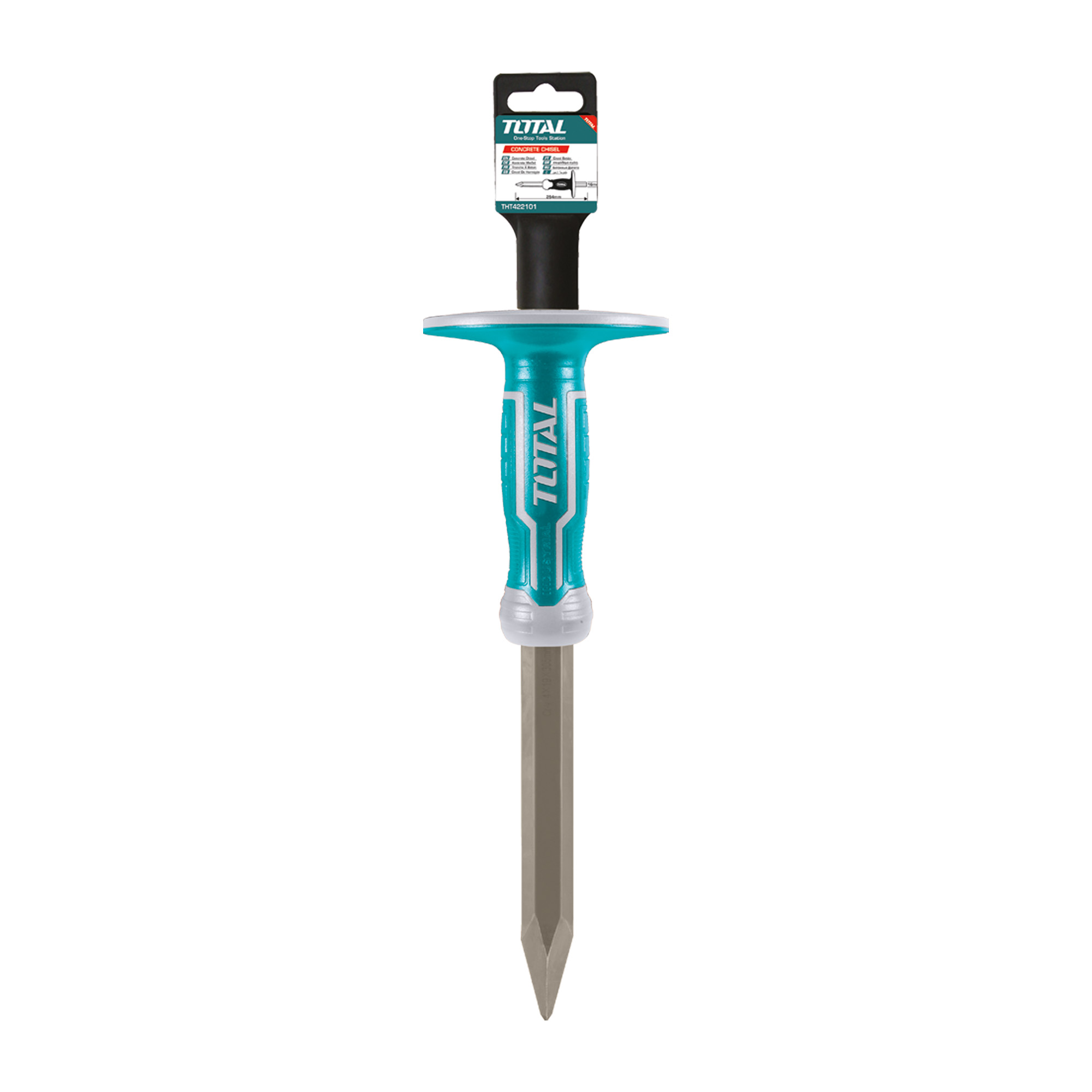 Cincel puntiagudo con protector THT442121 | 305 x 19 mm base