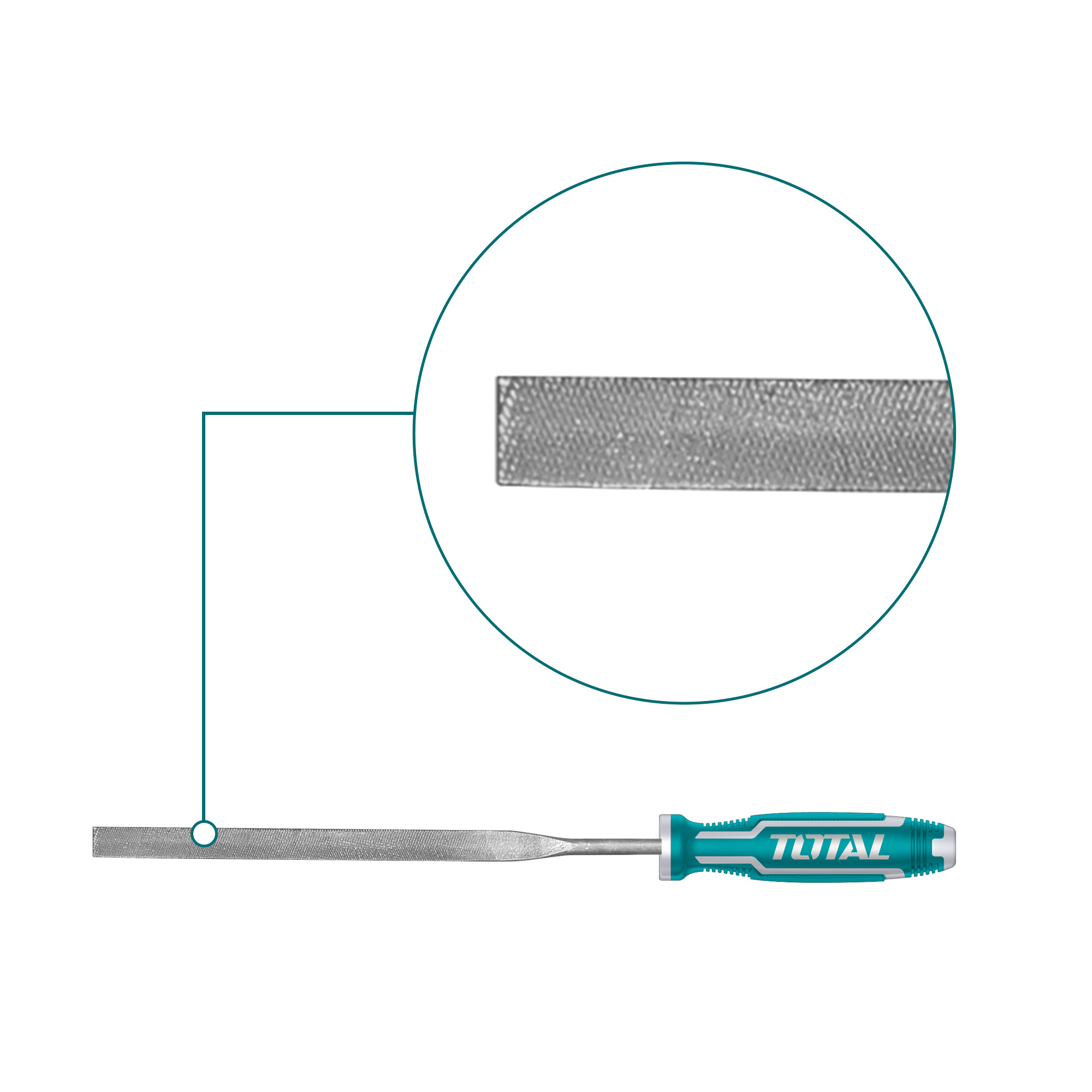 Juego de 6 limas THT91462 | 140 mm